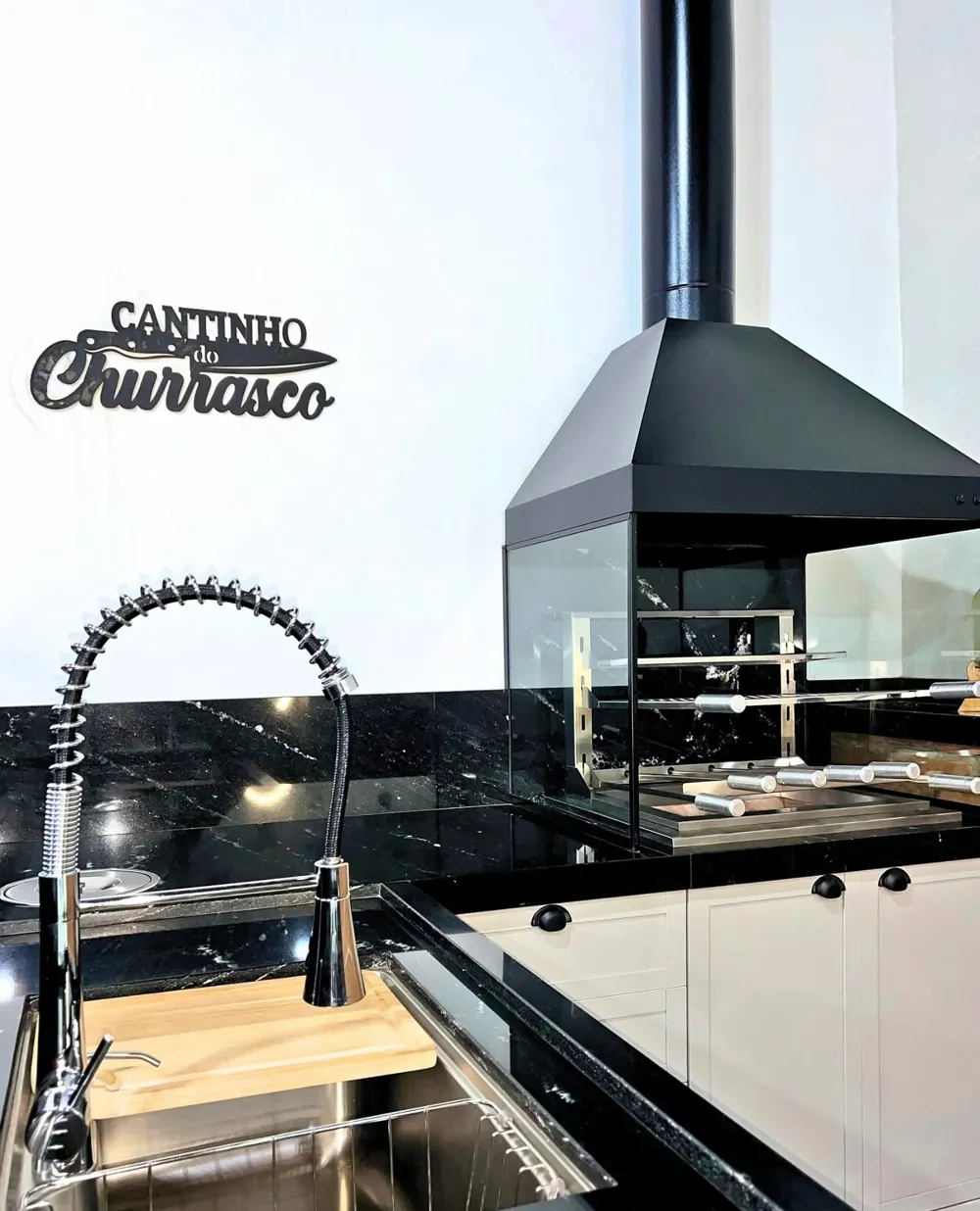 Bancada em granito preto